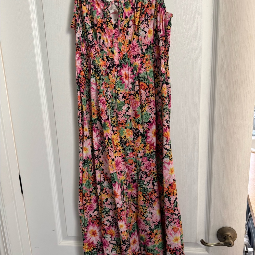 H&M Multicolor Floral Maxi Dress